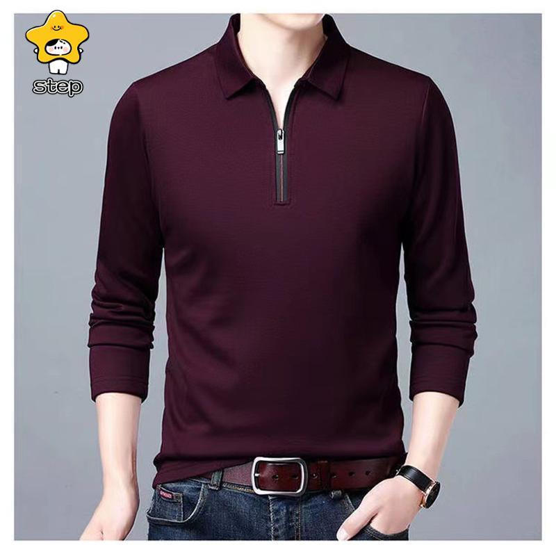 ポロシャツ メンズ Polo 長袖 ハーフジップ ビジネス Tシャツ ゴルフウェア ゴルフシャツ 長袖ポロシャツ クールビズ オフィス トップス 春服 | ブランド登録なし | 05