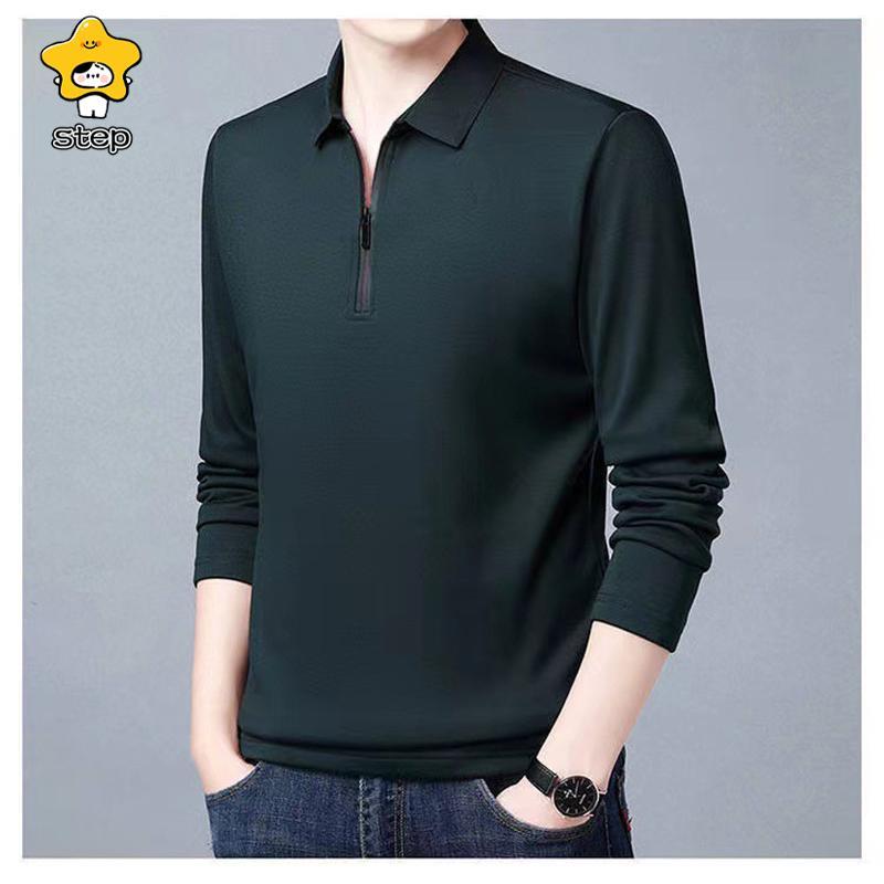 ポロシャツ メンズ Polo 長袖 ハーフジップ ビジネス Tシャツ ゴルフウェア ゴルフシャツ 長袖ポロシャツ クールビズ オフィス トップス 春服 | ブランド登録なし | 08