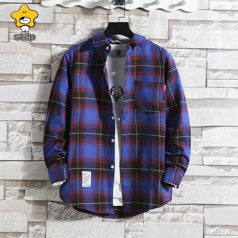 ネルシャツ メンズ 長袖 チェック メンズシャツ 綿 カジュアル シャツ