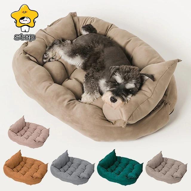 ペットベット 3つの形態 ソファ マット ソフト 通年タイプ 猫 犬用ベッド クッション ベット 洗える おしゃれ かわいい ペットシーツ 犬 ベッド | ブランド登録なし | 03