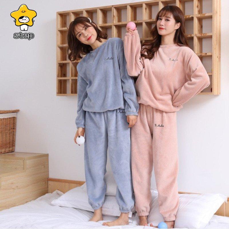 パジャマルームウェア上下セットもこもこレディース上下セットフリースベロアマイクロファイバー厚手可愛い冬部屋着長袖長ズボン暖かい秋冬 | ブランド登録なし | 01