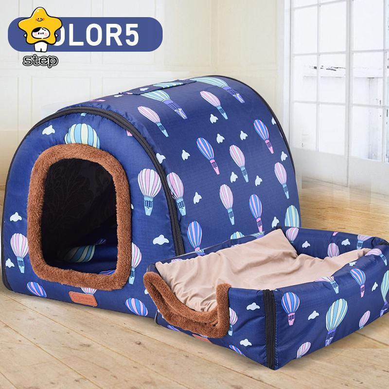 犬 ハウス ドーム 小型犬 犬用 家 犬小屋 室内 子犬 ベッド ペット用 猫 マット いぬ ねこ ペットハウス 猫用 春 秋 冬 用 | ブランド登録なし | 10