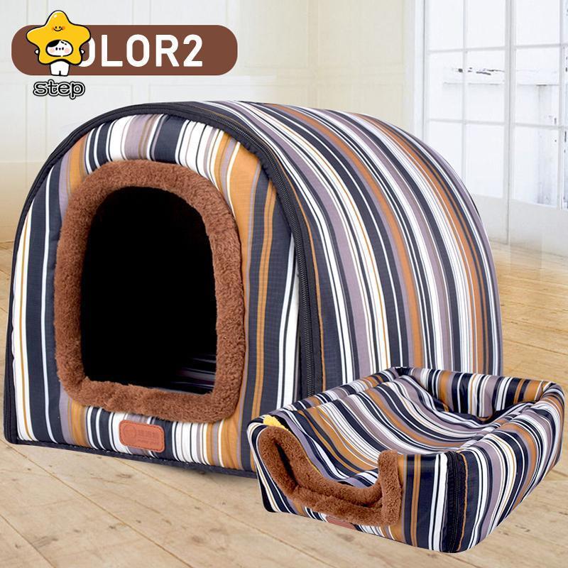 犬 ハウス ドーム 小型犬 犬用 家 犬小屋 室内 子犬 ベッド ペット用 猫 マット いぬ ねこ ペットハウス 猫用 春 秋 冬 用 | ブランド登録なし | 07