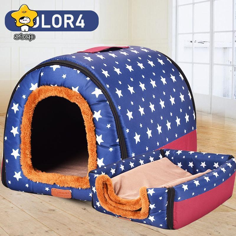 犬 ハウス ドーム 小型犬 犬用 家 犬小屋 室内 子犬 ベッド ペット用 猫 マット いぬ ねこ ペットハウス 猫用 春 秋 冬 用 | ブランド登録なし | 09