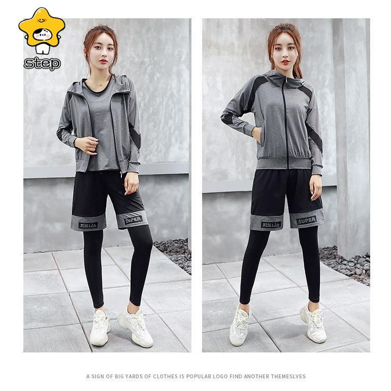 スポーツウェア レディース ヨガウェア 4点セット 上下セット 5点