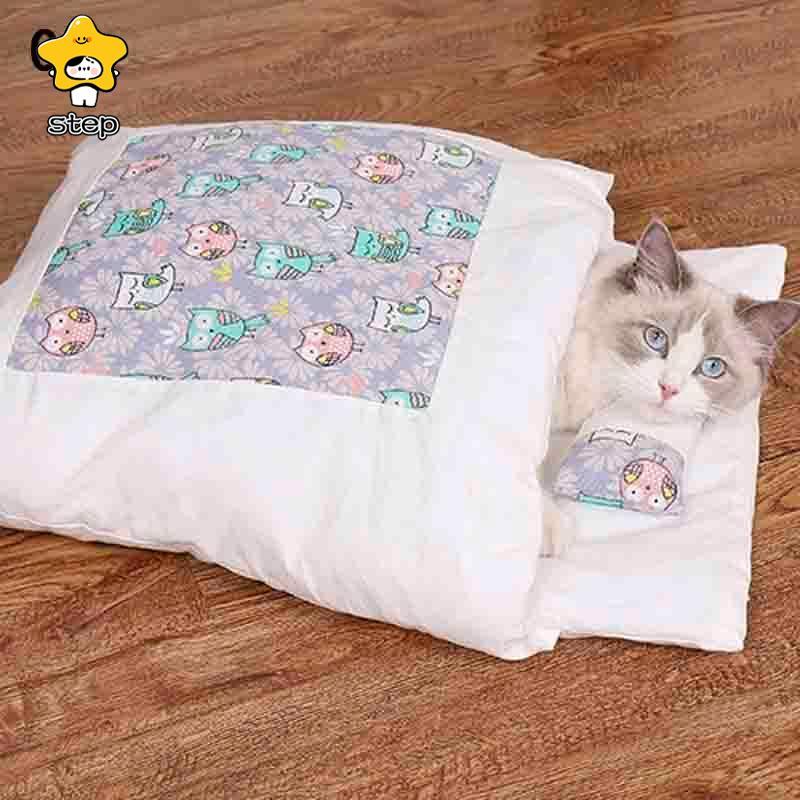猫 ベッド 犬 ベッド ペットベッド 猫用 クッション 寝袋 キャットハウス 可愛い 大きい ペットハウス 猫グッズ ペット布団 あったか 筒型 布団 ソフト ふわふわ | ブランド登録なし | 18