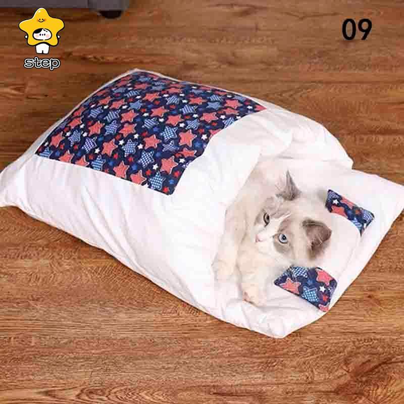 猫 ベッド 犬 ベッド ペットベッド 猫用 クッション 寝袋 キャットハウス 可愛い 大きい ペットハウス 猫グッズ ペット布団 あったか 筒型 布団 ソフト ふわふわ | ブランド登録なし | 19