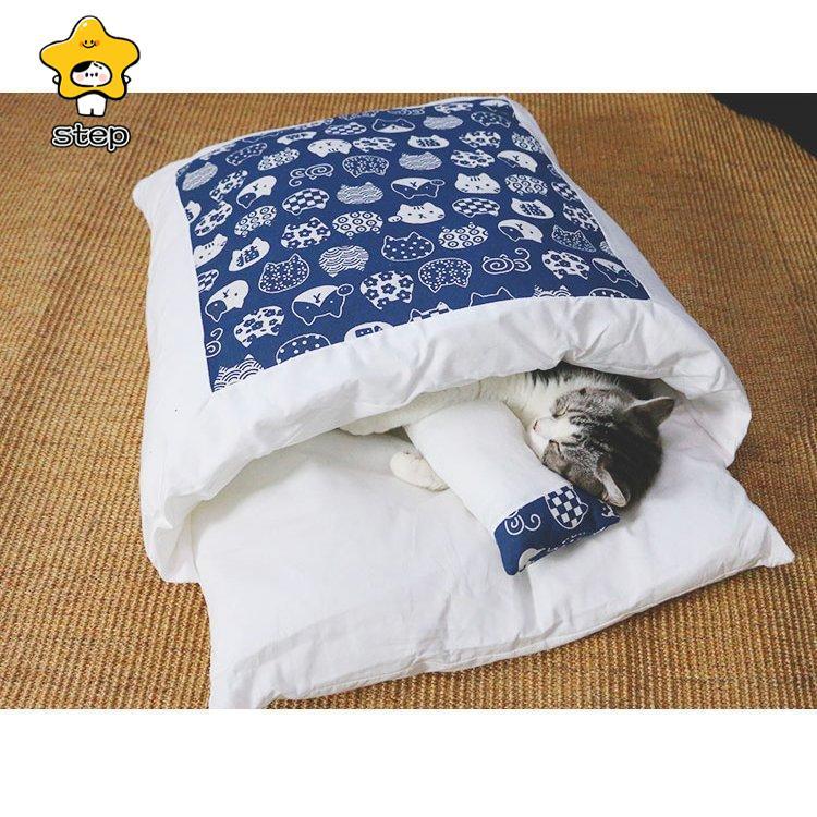 猫 ベッド 犬 ベッド ペットベッド 猫用 クッション 寝袋 キャットハウス 可愛い 大きい ペットハウス 猫グッズ ペット布団 あったか 筒型 布団 ソフト ふわふわ | ブランド登録なし | 04