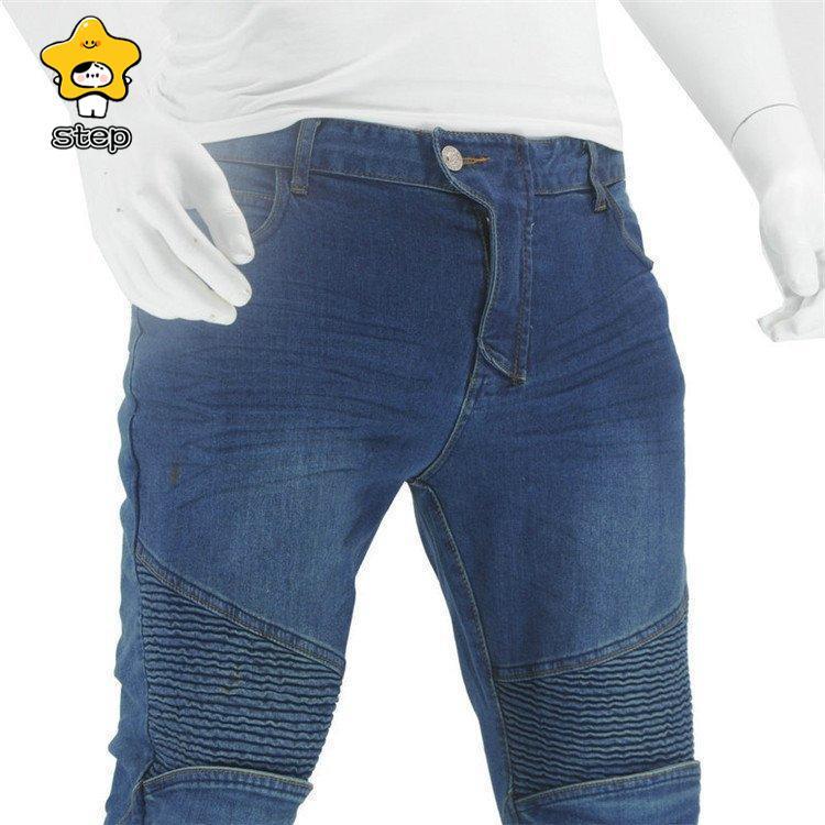 バイクパンツ メンズ　ライダーパンツ プロテクター付き ジーンズ デニム バイクウェア オートバイ 転倒防護 膝当て 耐久 耐衝撃 膝パッド レーシングパンツ | ブランド登録なし | 11