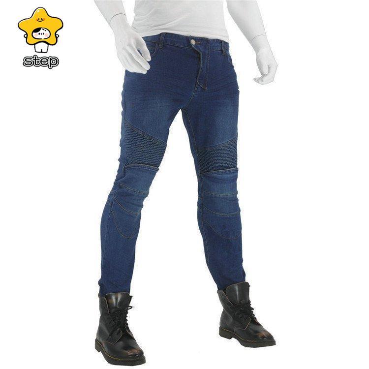 バイクパンツ メンズ　ライダーパンツ プロテクター付き ジーンズ デニム バイクウェア オートバイ 転倒防護 膝当て 耐久 耐衝撃 膝パッド レーシングパンツ | ブランド登録なし | 17