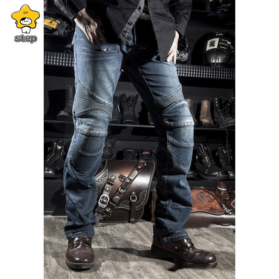 バイクパンツ メンズ　ライダーパンツ プロテクター付き ジーンズ デニム バイクウェア オートバイ 転倒防護 膝当て 耐久 耐衝撃 膝パッド レーシングパンツ | ブランド登録なし | 06