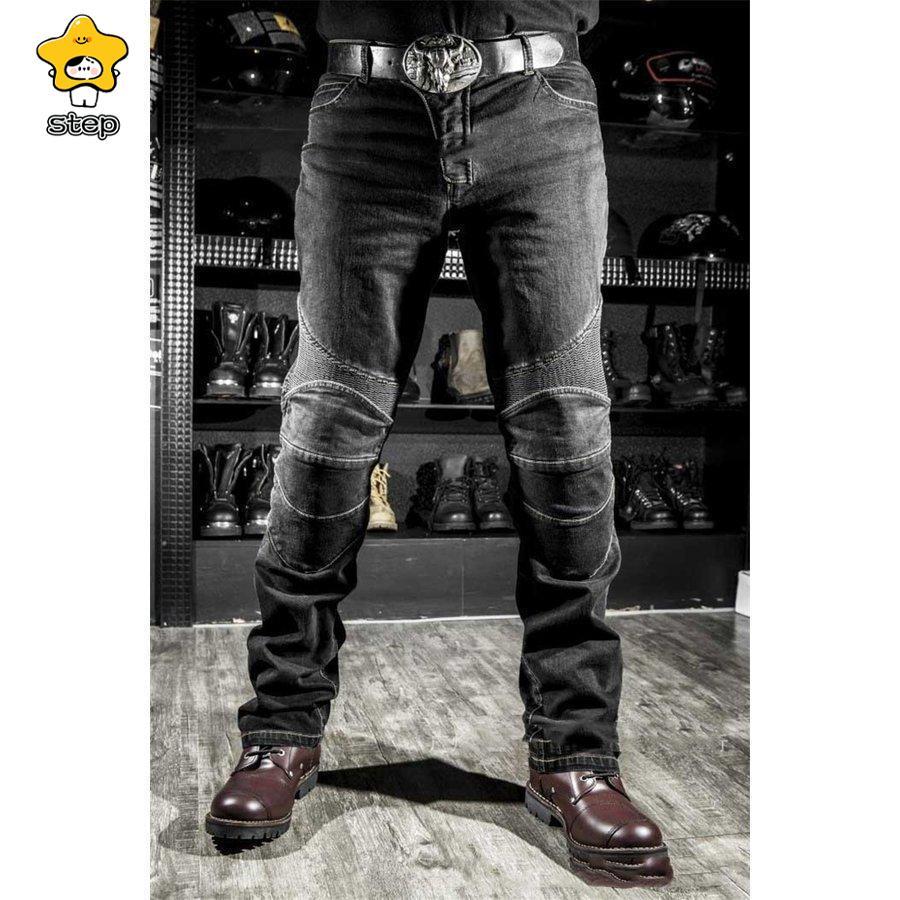 バイクパンツ メンズ　ライダーパンツ プロテクター付き ジーンズ デニム バイクウェア オートバイ 転倒防護 膝当て 耐久 耐衝撃 膝パッド レーシングパンツ | ブランド登録なし | 07