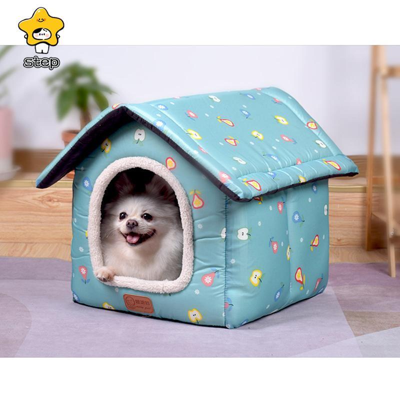 犬 ハウス ドーム 小型犬 犬用 家 犬小屋 室内 子犬 ベッド ペット用 猫 マット いぬ ねこ ペットハウス 猫用 春 秋 冬 用 | ブランド登録なし | 05