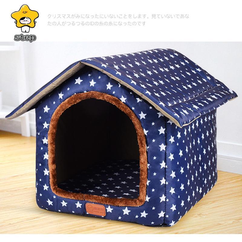 犬 ハウス ドーム 小型犬 犬用 家 犬小屋 室内 子犬 ベッド ペット用 猫 マット いぬ ねこ ペットハウス 猫用 春 秋 冬 用 | ブランド登録なし | 08