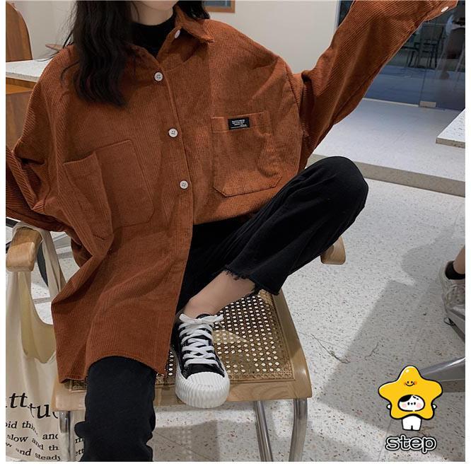 シャツジャケット レディース コーデュロイシャツ ゆったり シャツジャケット レディース コーデュロイシャツ ゆったり