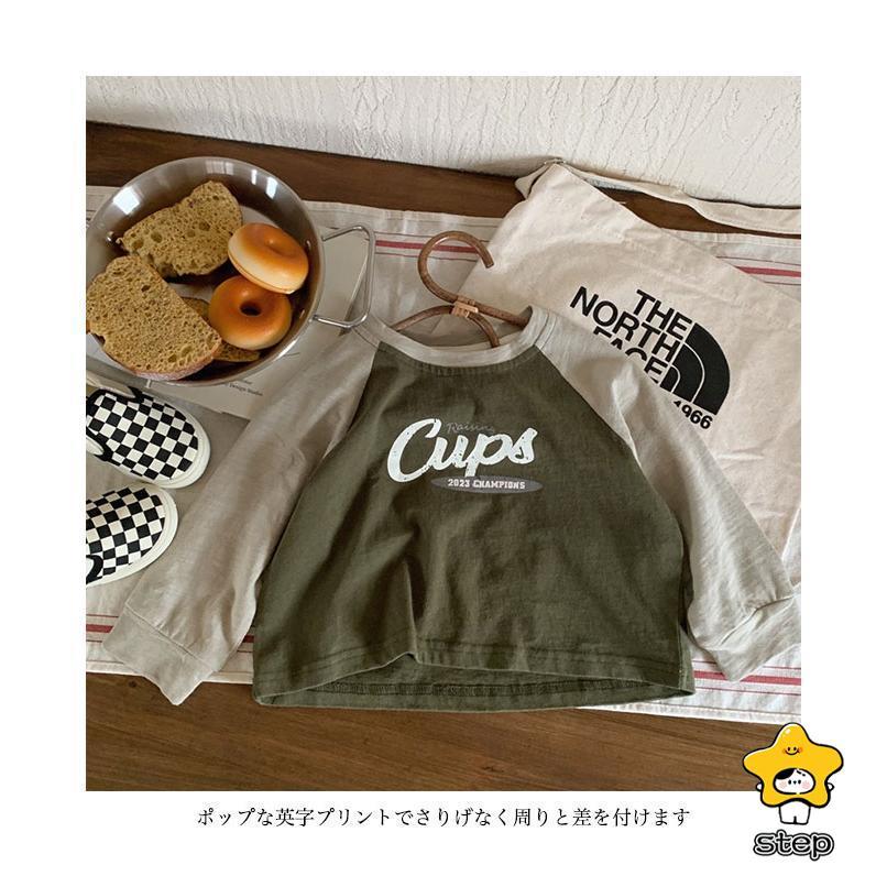 カットソー 子供 Tシャツ 長袖 女の子 プリントTシャツ 男の子 長袖Tシャツ クルーネック ラグラン袖 春 秋 トップス ジュニア 幼稚園児 男女兼用 | ブランド登録なし | 05