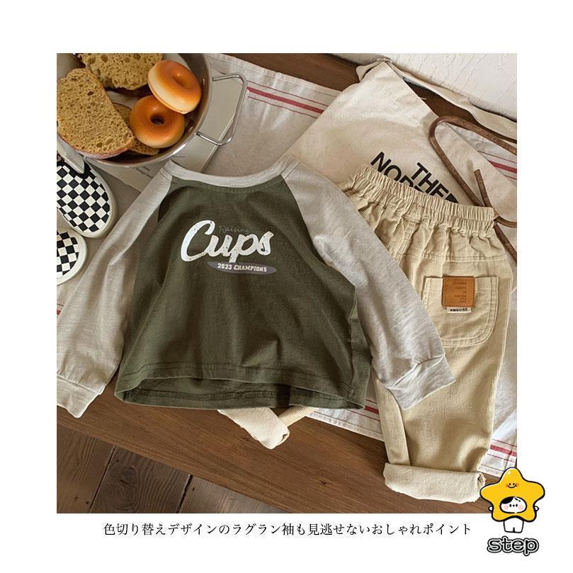カットソー 子供 Tシャツ 長袖 女の子 プリントTシャツ 男の子 長袖Tシャツ クルーネック ラグラン袖 春 秋 トップス ジュニア 幼稚園児 男女兼用 | ブランド登録なし | 06