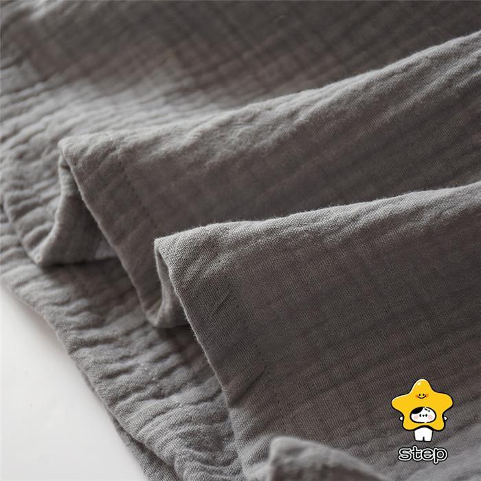 ガーゼ ガウン パジャマ ルームウェア レディース メンズ ペアパジャマ 長袖 部屋着 寝間着 大人 寝巻き 前開き カップル お揃い 綿 コットン 皺感 大きいサイズ | ブランド登録なし | 09