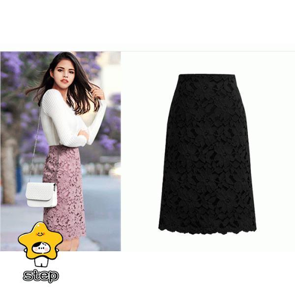 スカート 総レース レディース 花柄 膝丈 レーススカート 通勤 オフィス フォーマル | ブランド登録なし | 07