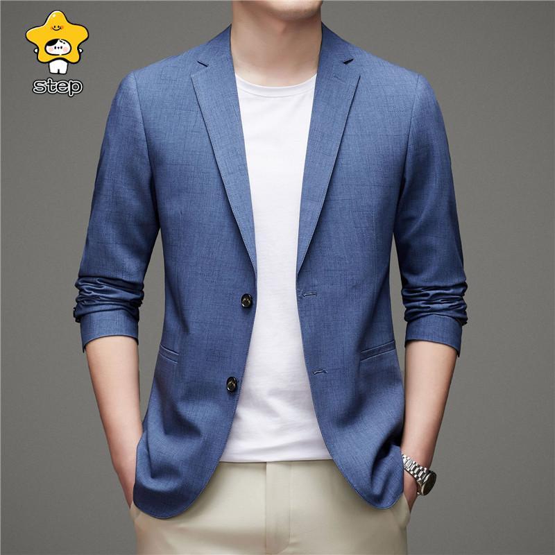 テーラード カジュアルスーツ 薄手 ダブルスーツ メンズ 紳士服