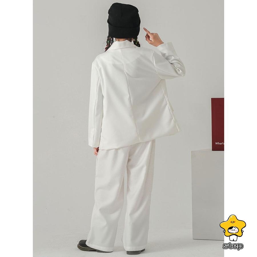 ホワイト ベリーダンスセットアップ キッズ ダンス 衣装 ヒップホップ 白 ダンススーツ かっこいい