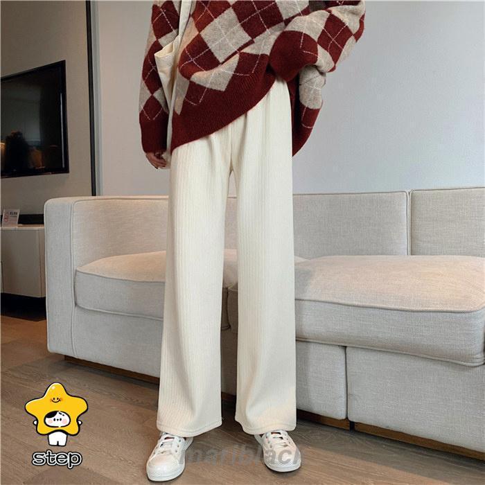 裏起毛ワイドパンツ レディース マキシ丈 ガウチョパンツ 体型カバー ロングパンツ 大きいサイズ ボトムズ 冬 秋 着痩せ 美脚 通勤 ゆったり ラシャ 着痩せ 美脚 | ブランド登録なし | 01