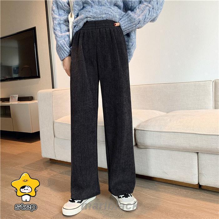 裏起毛ワイドパンツ レディース マキシ丈 ガウチョパンツ 体型カバー ロングパンツ 大きいサイズ ボトムズ 冬 秋 着痩せ 美脚 通勤 ゆったり ラシャ 着痩せ 美脚 | ブランド登録なし | 04