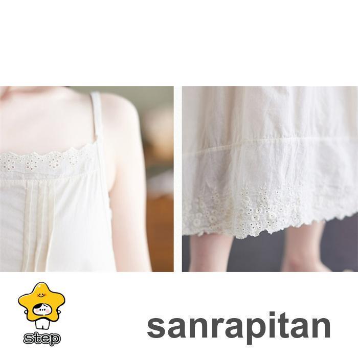 インナーワンピース ペチコート 綿 レース 春 夏 ペチワンピース キャミワンピース レディース 40代 春夏 刺繍風 綿 体型カバー 韓国 カジュアル | ブランド登録なし | 11