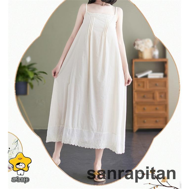 インナーワンピース ペチコート 綿 レース 春 夏 ペチワンピース キャミワンピース レディース 40代 春夏 刺繍風 綿 体型カバー 韓国 カジュアル | ブランド登録なし | 02