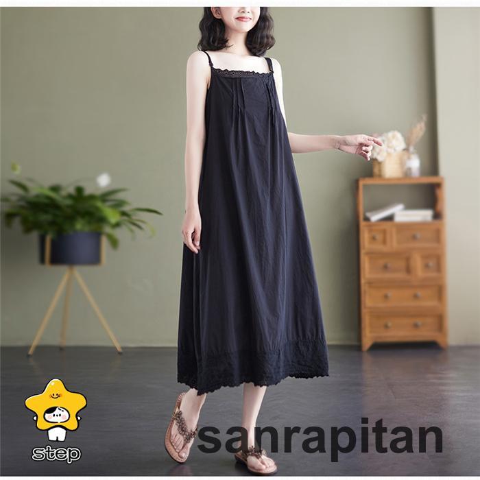 インナーワンピース ペチコート 綿 レース 春 夏 ペチワンピース キャミワンピース レディース 40代 春夏 刺繍風 綿 体型カバー 韓国 カジュアル | ブランド登録なし | 08