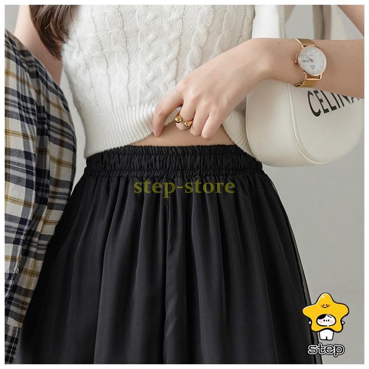 ワイドパンツ シフォン レディース ガウチョパンツ 大きいサイズ 夏 フレアパンツ ガウチョ スカンツ スカーチョ ロングパンツ ズボン パンツ ロング丈 | ブランド登録なし | 11