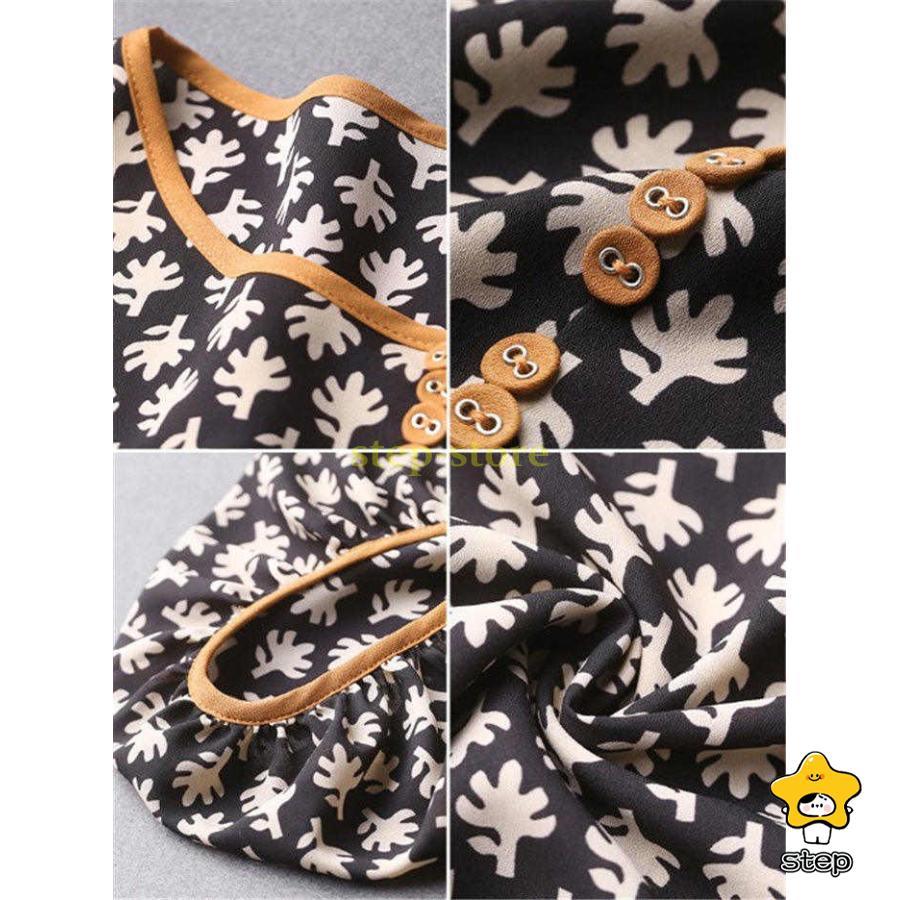 ブラウス レディース シャツ 40代 春夏新作 オシャレ 花柄 Tシャツ 七分袖 トップス 大きいサイズ レションTシャツ 大人 通勤 30代 50代  おしゃれ 可愛い | ブランド登録なし | 04
