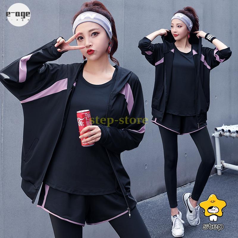 スポーツウェア 上下セット ヨガウェア レディース トップス パンツ フィットネスウェア パーカー 4点セット 大きいサイズ ランニングウェア トレーニングウェア | ブランド登録なし | 13