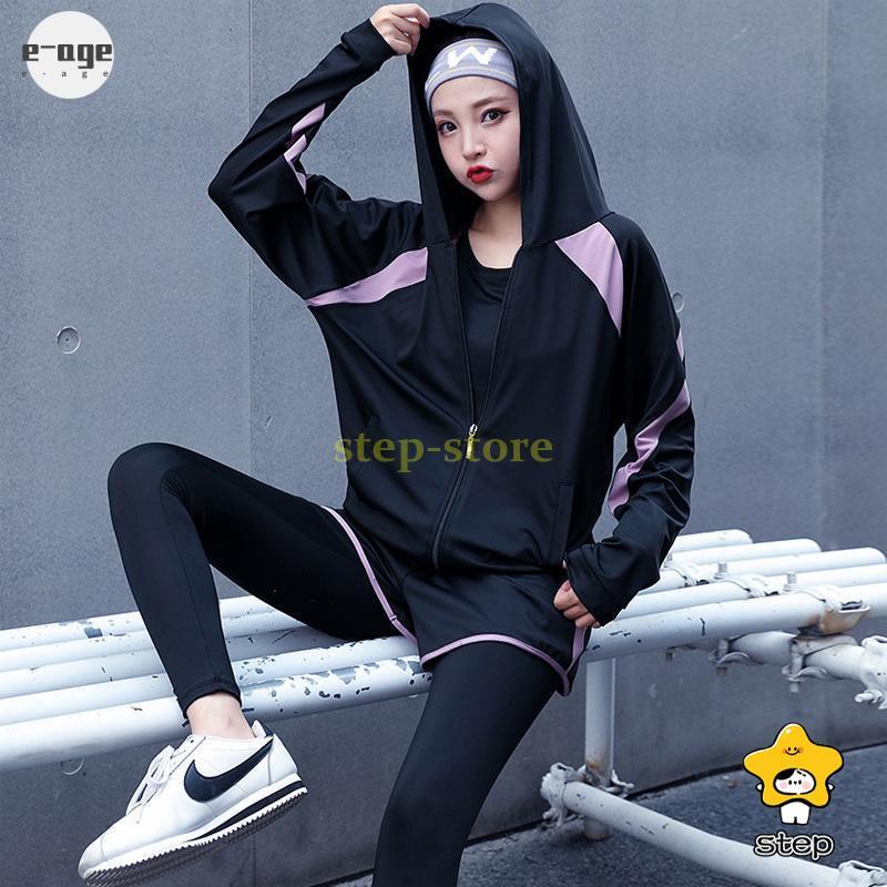 スポーツウェア 上下セット ヨガウェア レディース トップス パンツ フィットネスウェア パーカー 4点セット 大きいサイズ ランニングウェア トレーニングウェア | ブランド登録なし | 14