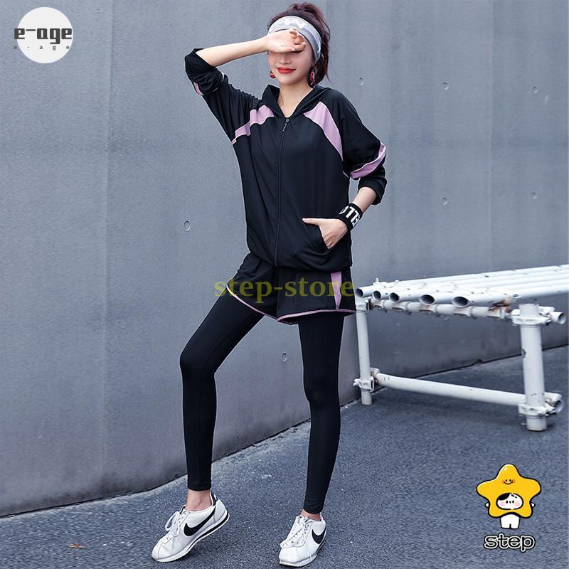 スポーツウェア 上下セット ヨガウェア レディース トップス パンツ フィットネスウェア パーカー 4点セット 大きいサイズ ランニングウェア トレーニングウェア | ブランド登録なし | 16