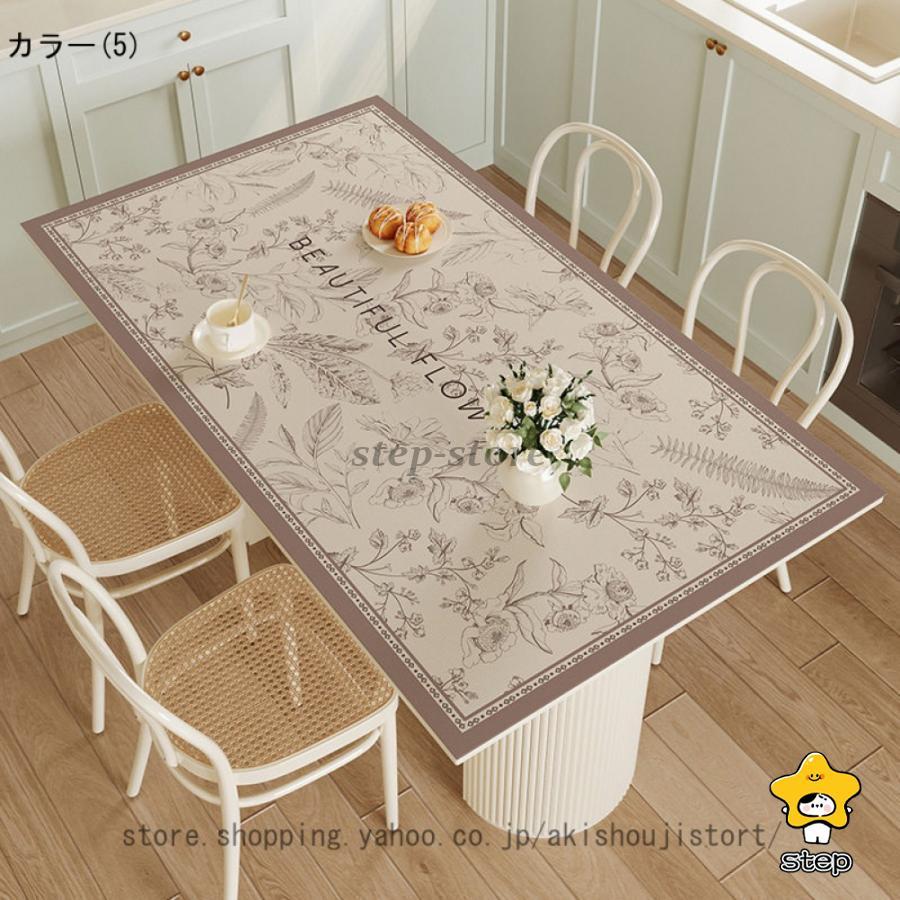 テーブルクロス 撥水 テーブルマット 花柄 デスクマット 北欧 柄