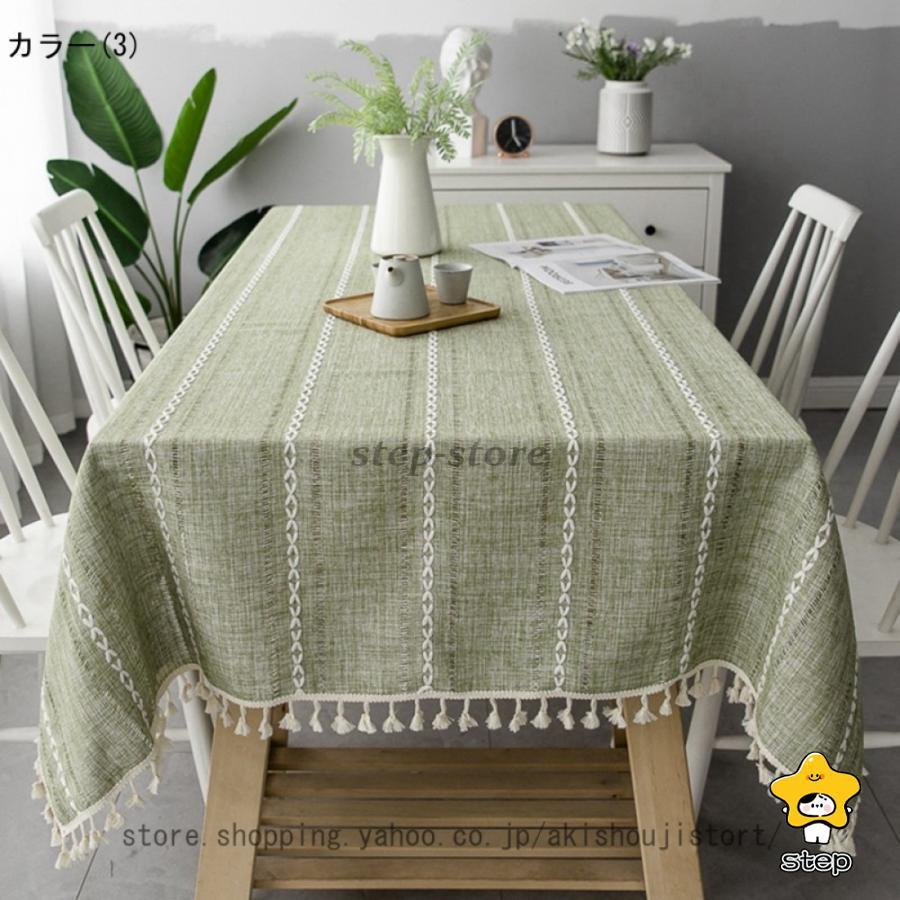 テーブルクロス テーブルカバー 防水 防カビ 厚手 耐久性 ストライプ 北欧 テーブルマット 食卓カバー おしゃれ キャンプ用 北欧風 グレー ピンク グリーン | ブランド登録なし | 18