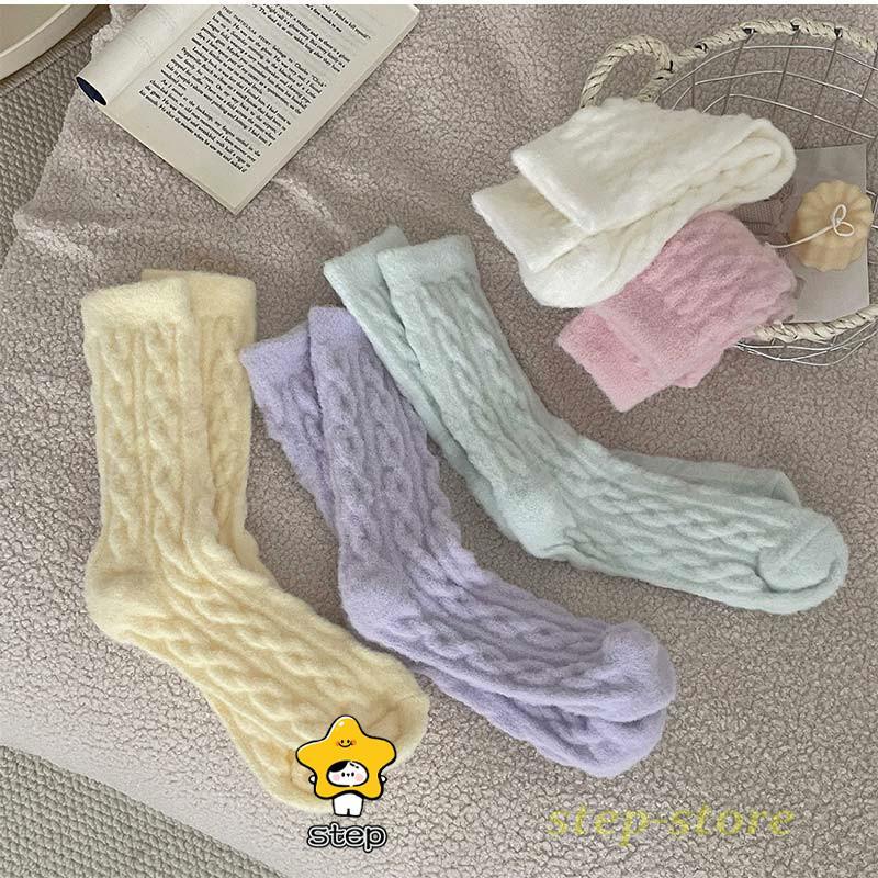 ソックス 5足セット レディース 厚手 冷え取り 暖かい 可愛い 伸縮性  リブ編み きれいめ 防寒対策 ストレッチ 履き心地抜群 美脚 ストレスフリー | ブランド登録なし | 04