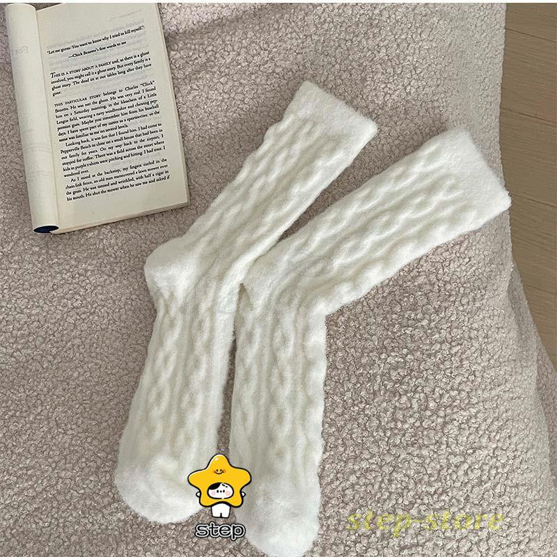 ソックス 5足セット レディース 厚手 冷え取り 暖かい 可愛い 伸縮性  リブ編み きれいめ 防寒対策 ストレッチ 履き心地抜群 美脚 ストレスフリー | ブランド登録なし | 05