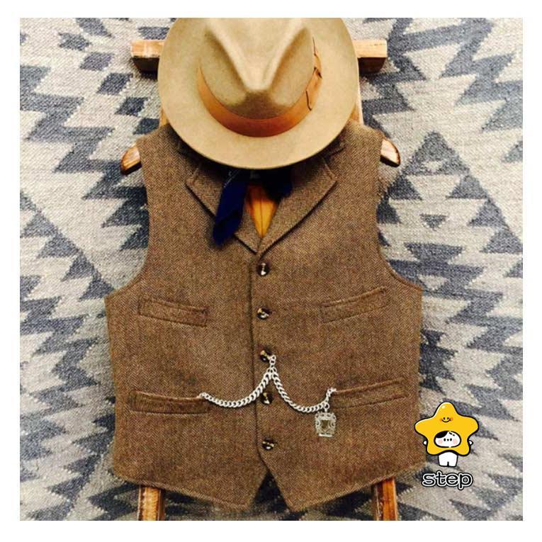 ベスト メンズ スーツ ジレ ツイード ウール混 暖かい スリム 大きいサイズ ビジネス 細身 ビジネス 結婚式ベスト フォーマル  紳士 カジュアル | ブランド登録なし | 13