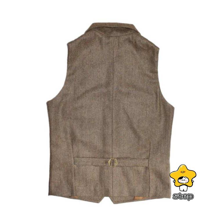 ベスト メンズ スーツ ジレ ツイード ウール混 暖かい スリム 大きいサイズ ビジネス 細身 ビジネス 結婚式ベスト フォーマル  紳士 カジュアル | ブランド登録なし | 15