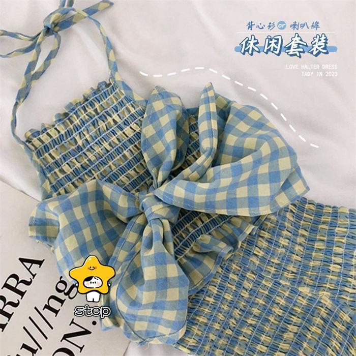 セットアップ ベビー タンクトップ キッズ 女の子 ブラウス 春秋 上下セット ノースリーブ トップス ロングパンツ ガウチョパンツ 花柄 90 100 110 120 130 140 | ブランド登録なし | 05