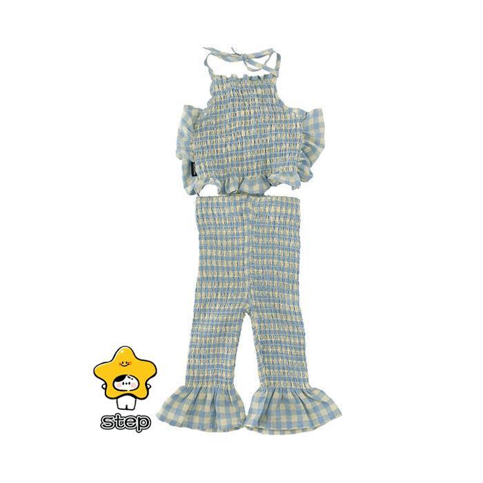 セットアップ ベビー タンクトップ キッズ 女の子 ブラウス 春秋 上下セット ノースリーブ トップス ロングパンツ ガウチョパンツ 花柄 90 100 110 120 130 140 | ブランド登録なし | 08