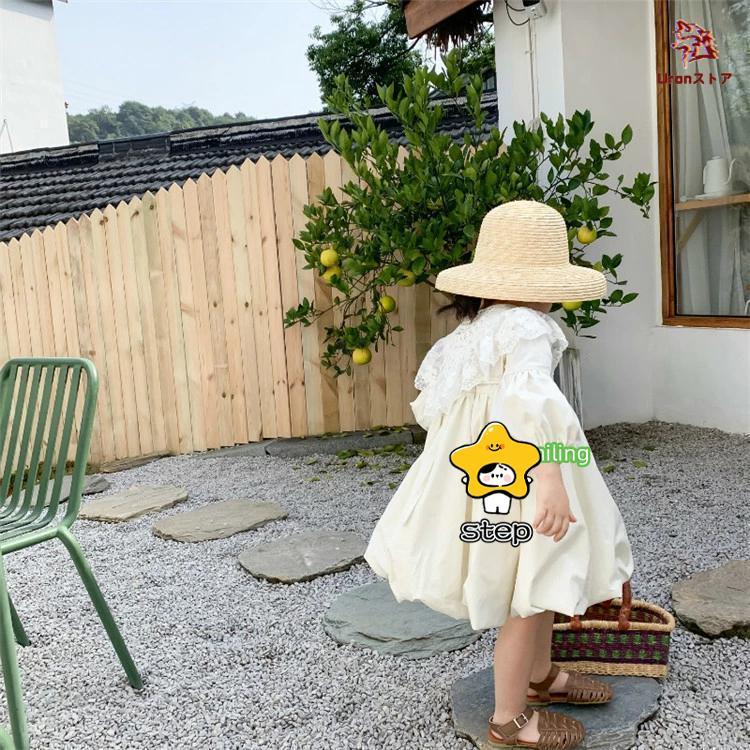 韓国子供服 ワンピース 女の子 ベビー フォーマル 姫様 秋 長袖 プリンセス レース 白ワンピース 韓国こども服 カワイイ おしゃれ カジュアル 子供服 | ブランド登録なし | 04