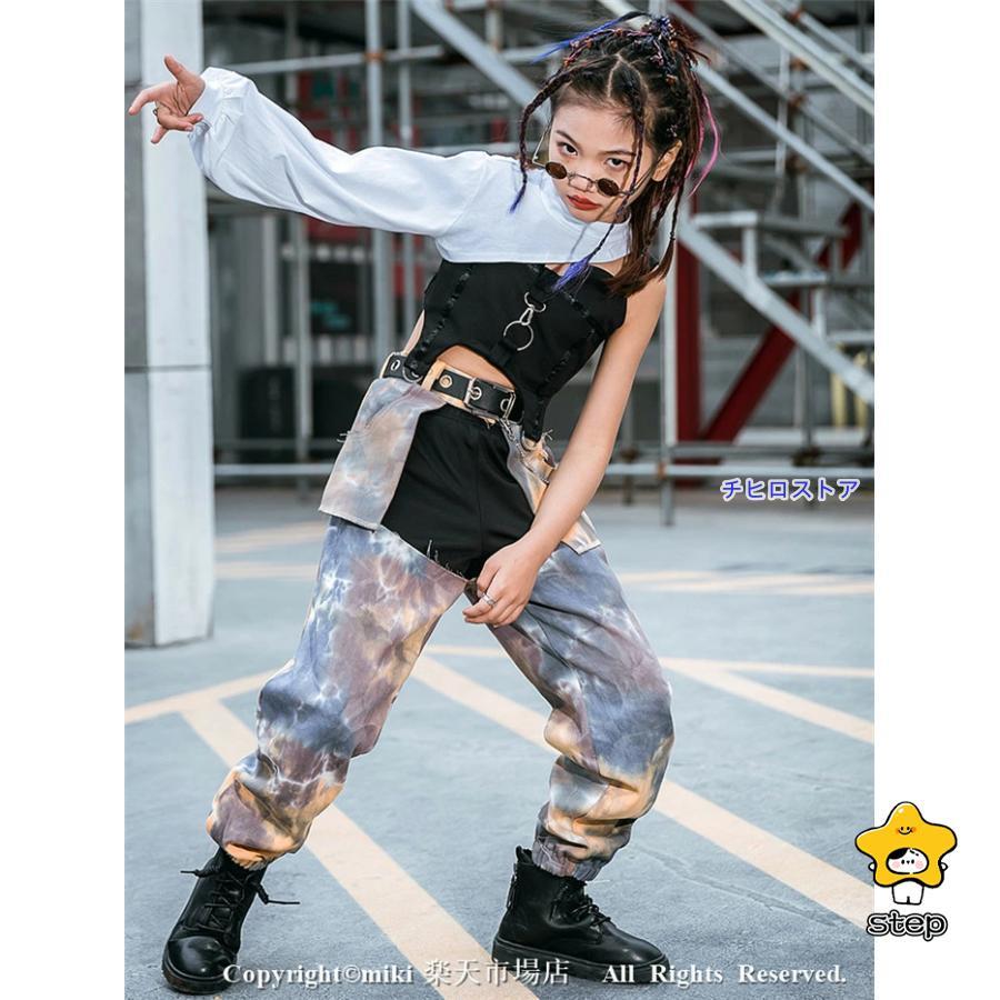 3点セット タンクトップ ズボン ベスト キッズ 社交ダンス 衣装 ジャズダンス 衣装 子供 ガールズ チア ユニフォーム キッズ チアリーダー コスチューム チアガ_6