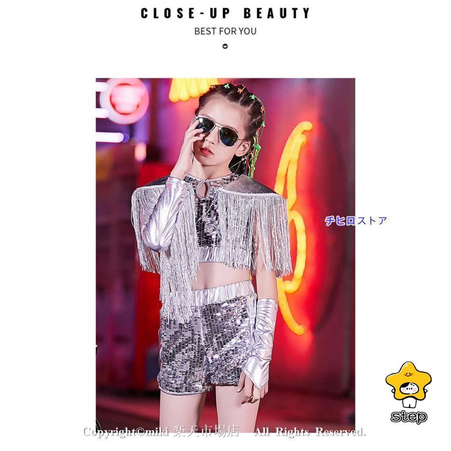 新作 スパンコール ダンス衣装 ラテンダンス衣装 ドレス 子供　キッズ　女の子 ジュニア 社交ダンス 衣装　ワンピース　ジャズダンス 衣装 チアリーダー コ_3