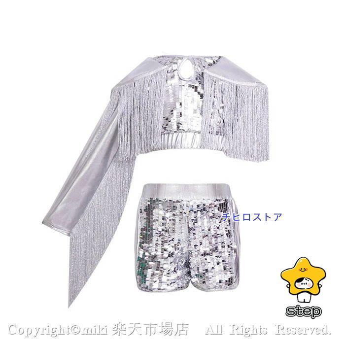 新作 スパンコール ダンス衣装 ラテンダンス衣装 ドレス 子供　キッズ　女の子 ジュニア 社交ダンス 衣装　ワンピース　ジャズダンス 衣装 チアリーダー コ_8