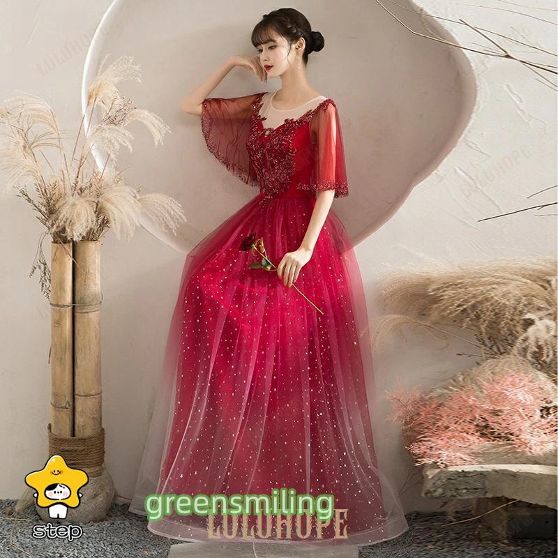 ロングドレス 演奏会 袖あり 半袖 ケープスリーブ キラキラ