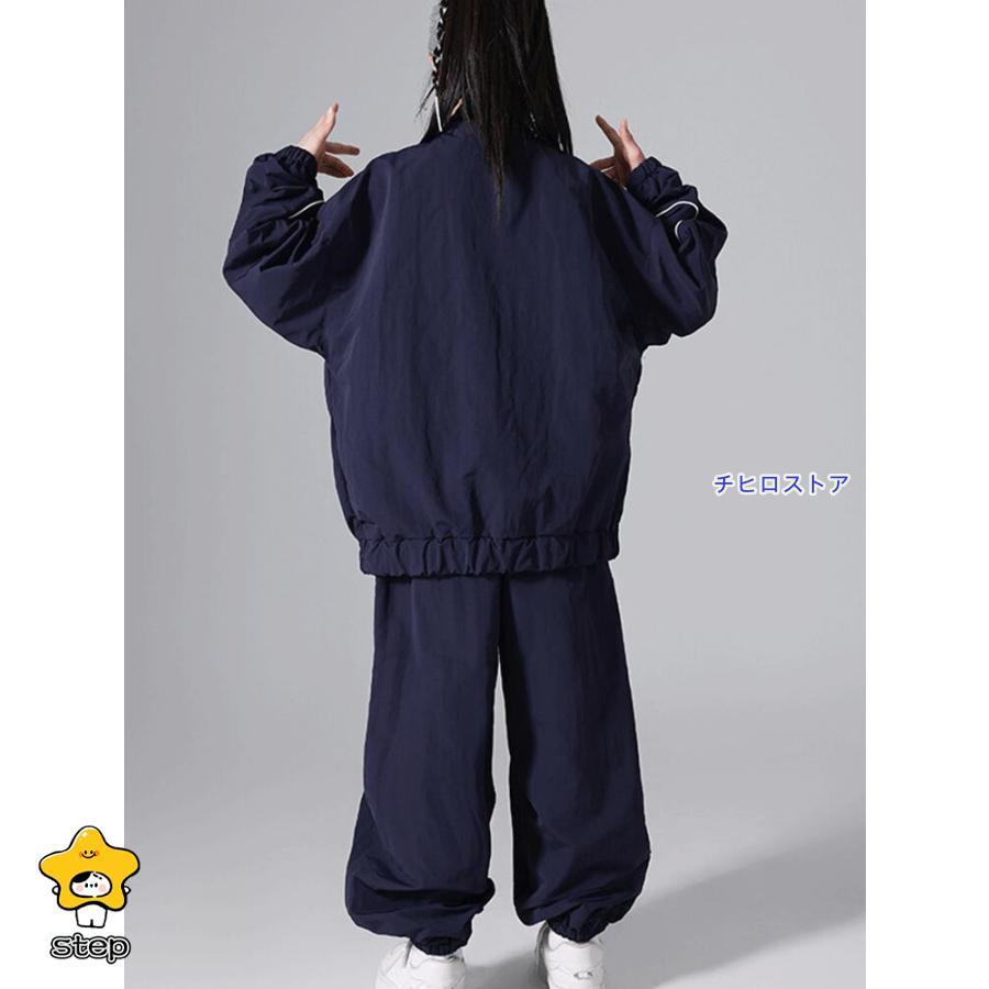 ネイビー ダンスウェアセット キッズ ダンス衣装 セットアップ ネイビーセットアップ 子供 |【公式