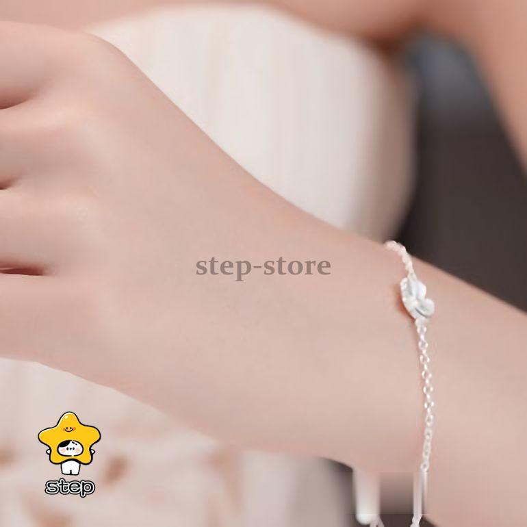 ブレスレット レディース アクセサリー 腕輪 プレゼント シンプル  小さめ チャーム チェーン 花 フラワー 桜 ハート アジャスター 華奢 細 | ブランド登録なし | 02